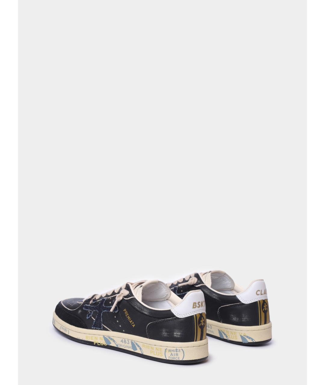 PREMIATA Черные кожаные кеды, фото 5