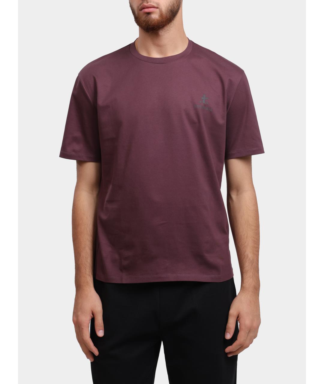 PREMIATA Бордовая хлопковая футболка, фото 2