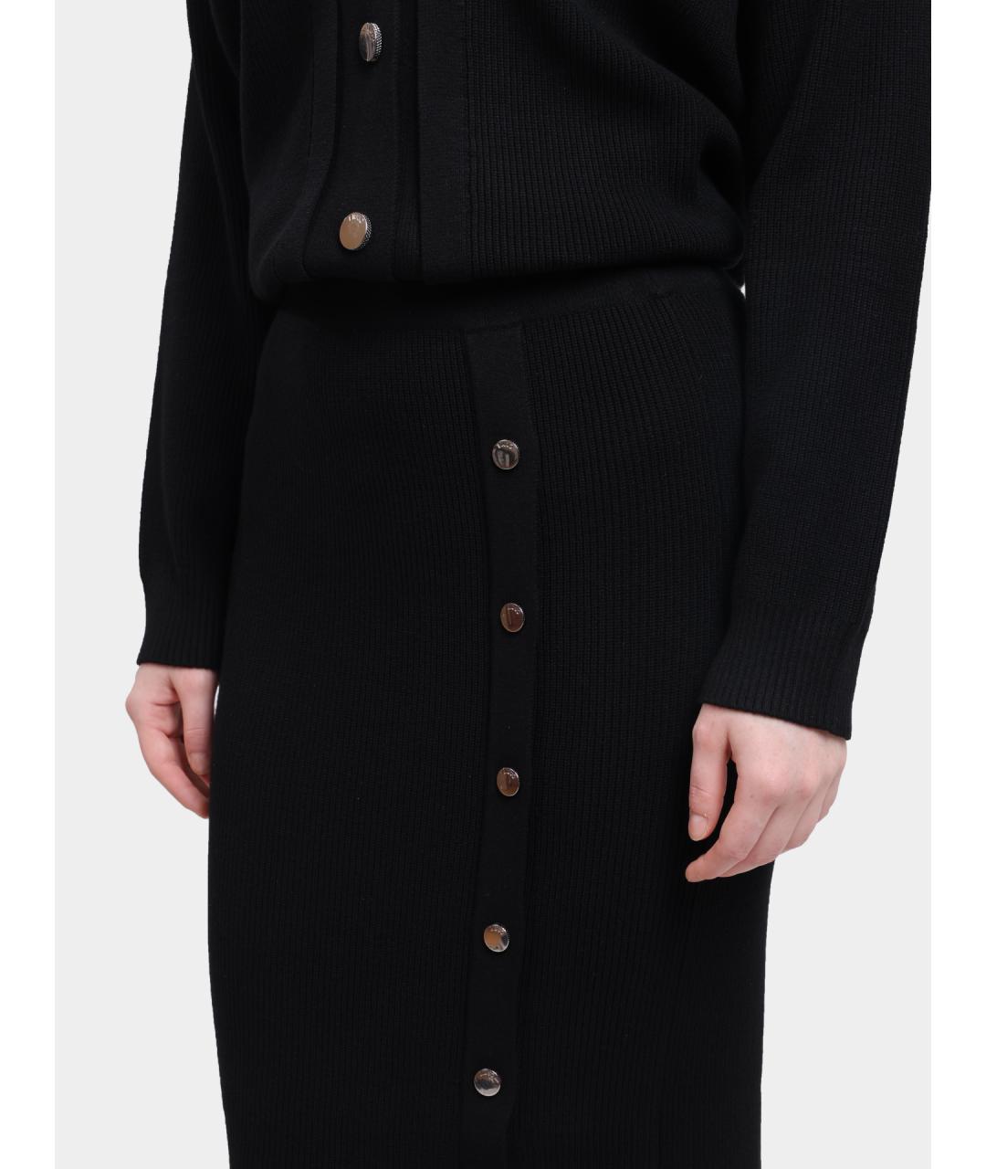 LIU JO Черная юбка миди, фото 4