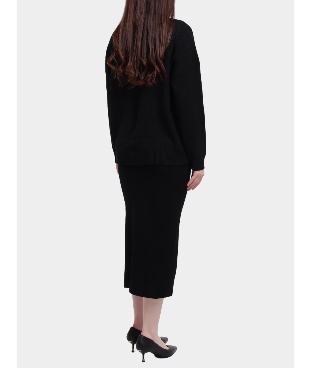 LIU JO Черная юбка миди, фото 5