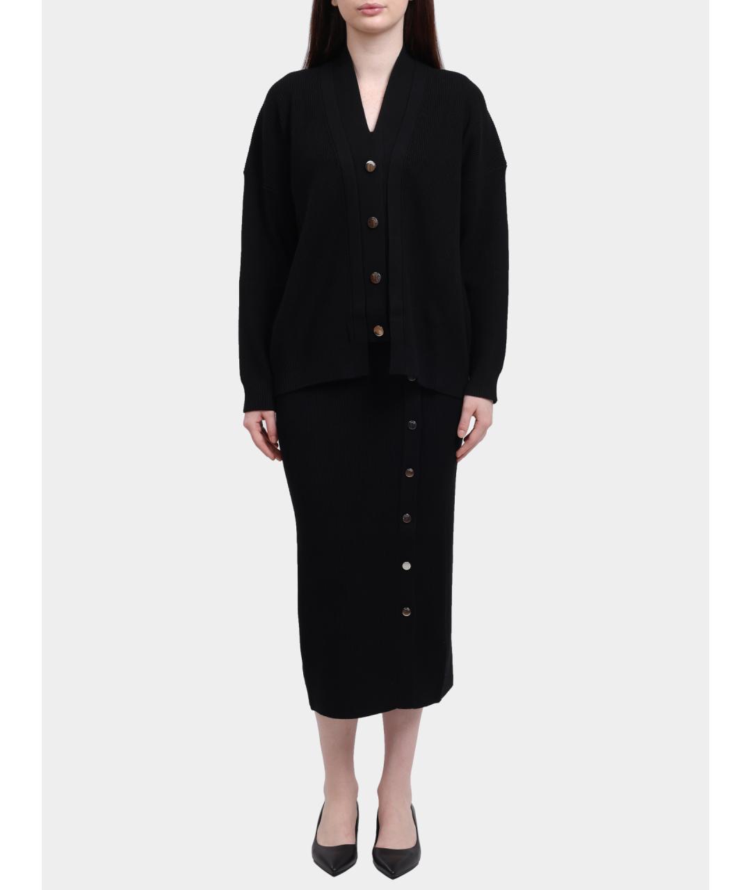 LIU JO Черная юбка миди, фото 2