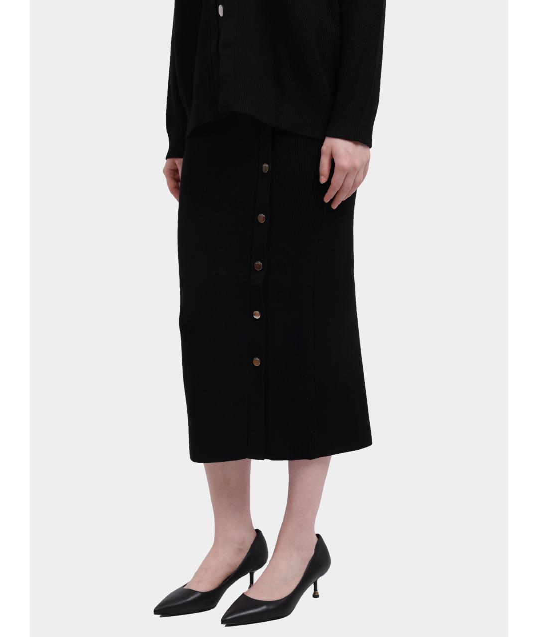 LIU JO Черная юбка миди, фото 3