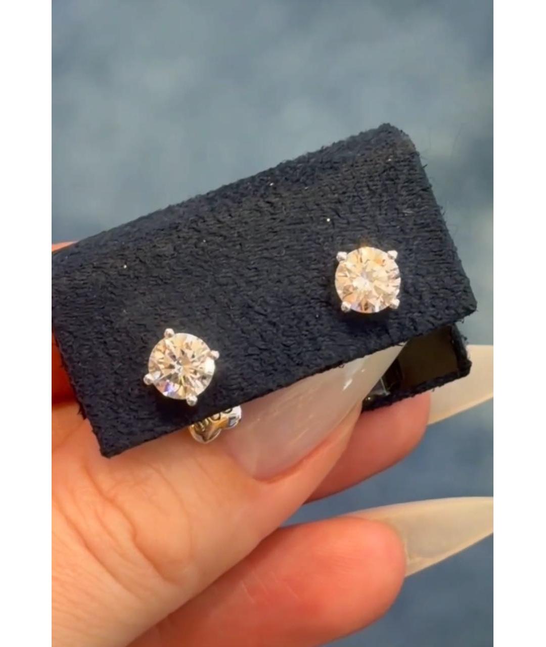 APM Monaco Белые серебряные серьги, фото 3