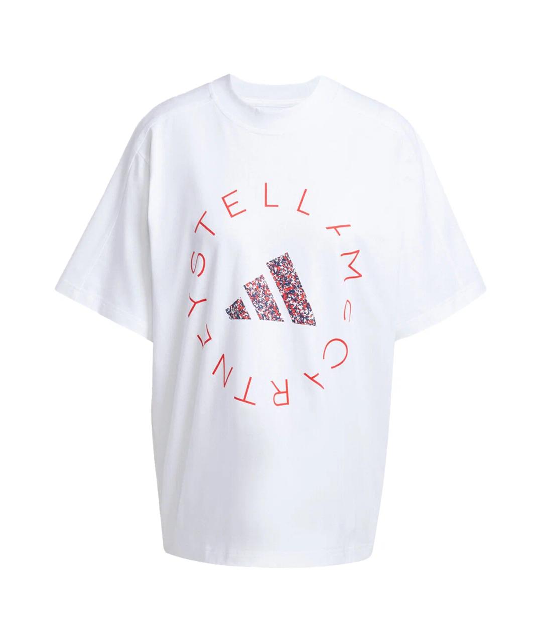 ADIDAS BY STELLA MCCARTNEY Белая хлопковая футболка, фото 1