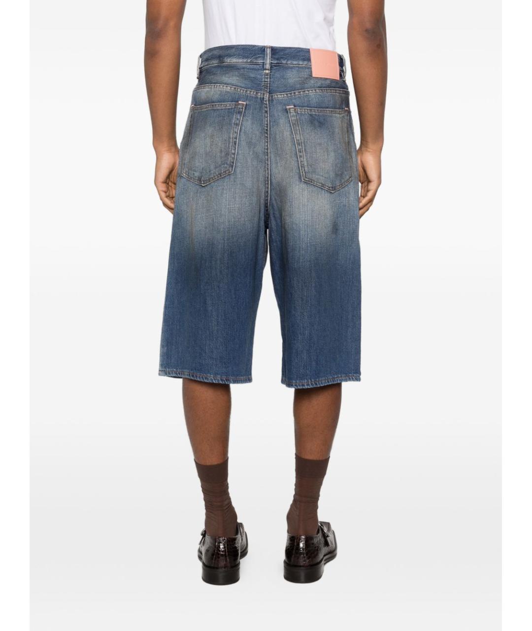 ACNE STUDIOS Синие хлопковые шорты, фото 5