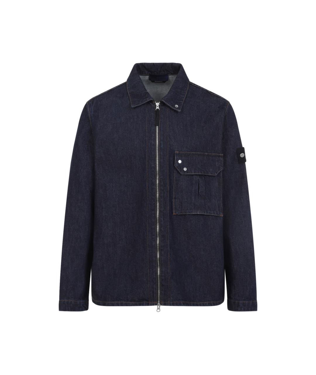 STONE ISLAND Синяя хлопковая куртка, фото 1