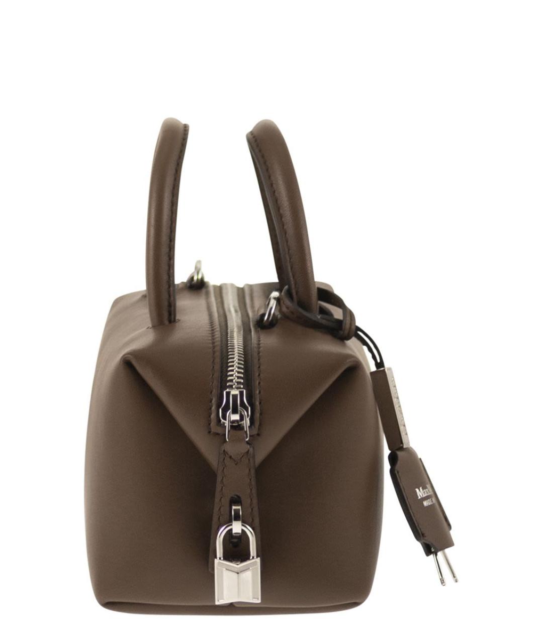 MAX MARA Коричневая кожаная сумка тоут, фото 3