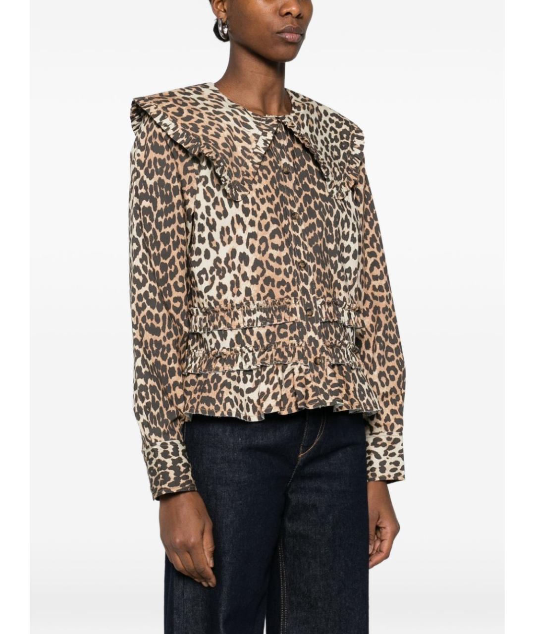 GANNI Мульти хлопковая рубашка, фото 5