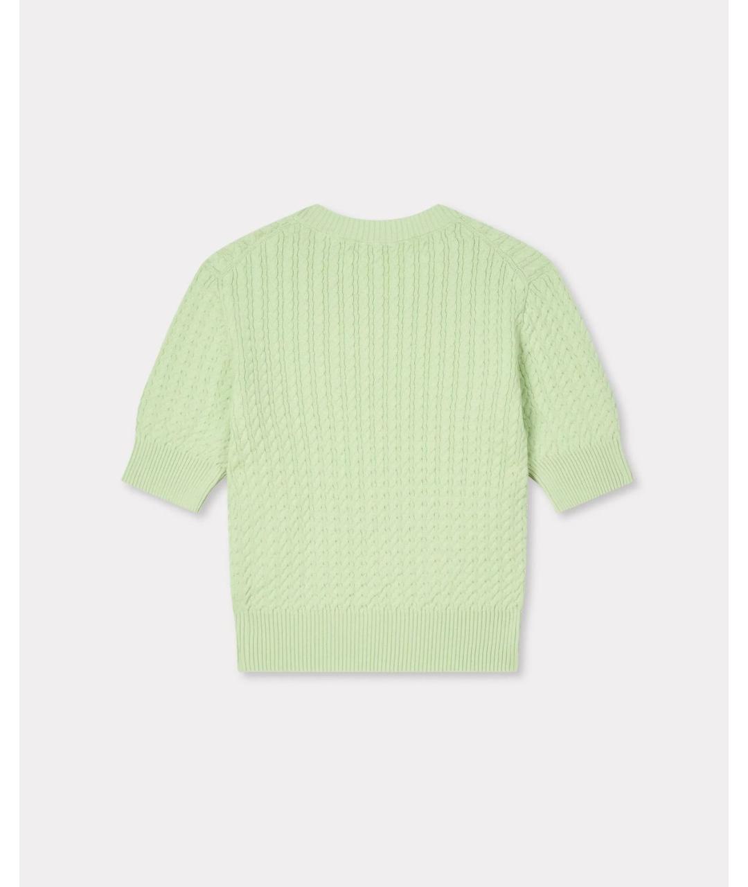 KENZO Зеленый шерстяной джемпер / свитер, фото 2