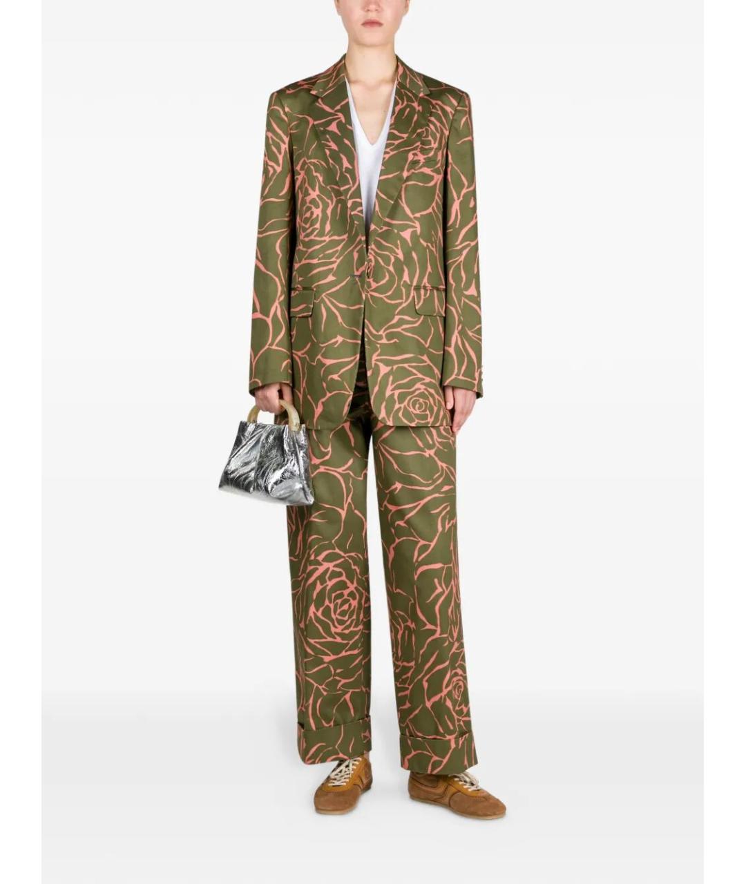 DRIES VAN NOTEN Коричневые замшевые кроссовки, фото 2