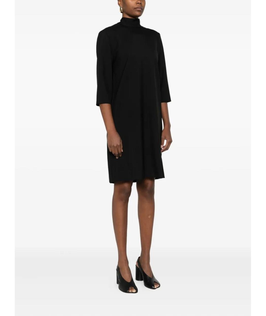 MARNI Черное шерстяное повседневное платье, фото 3