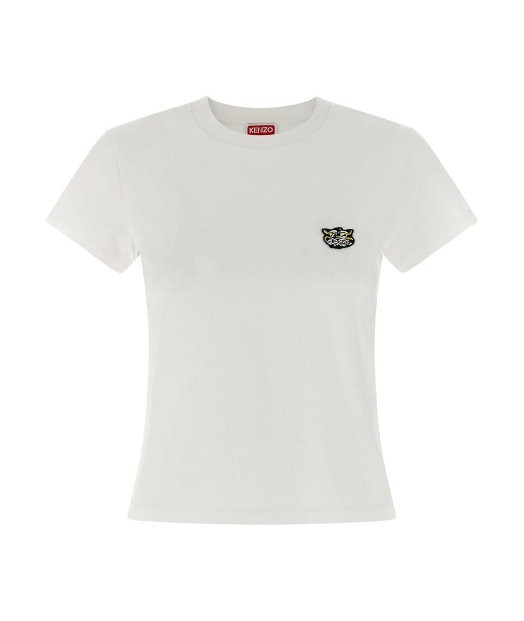 KENZO Белая хлопковая футболка, фото 1