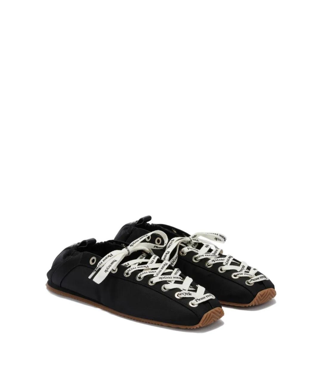 GANNI Черные синтетические балетки, фото 2