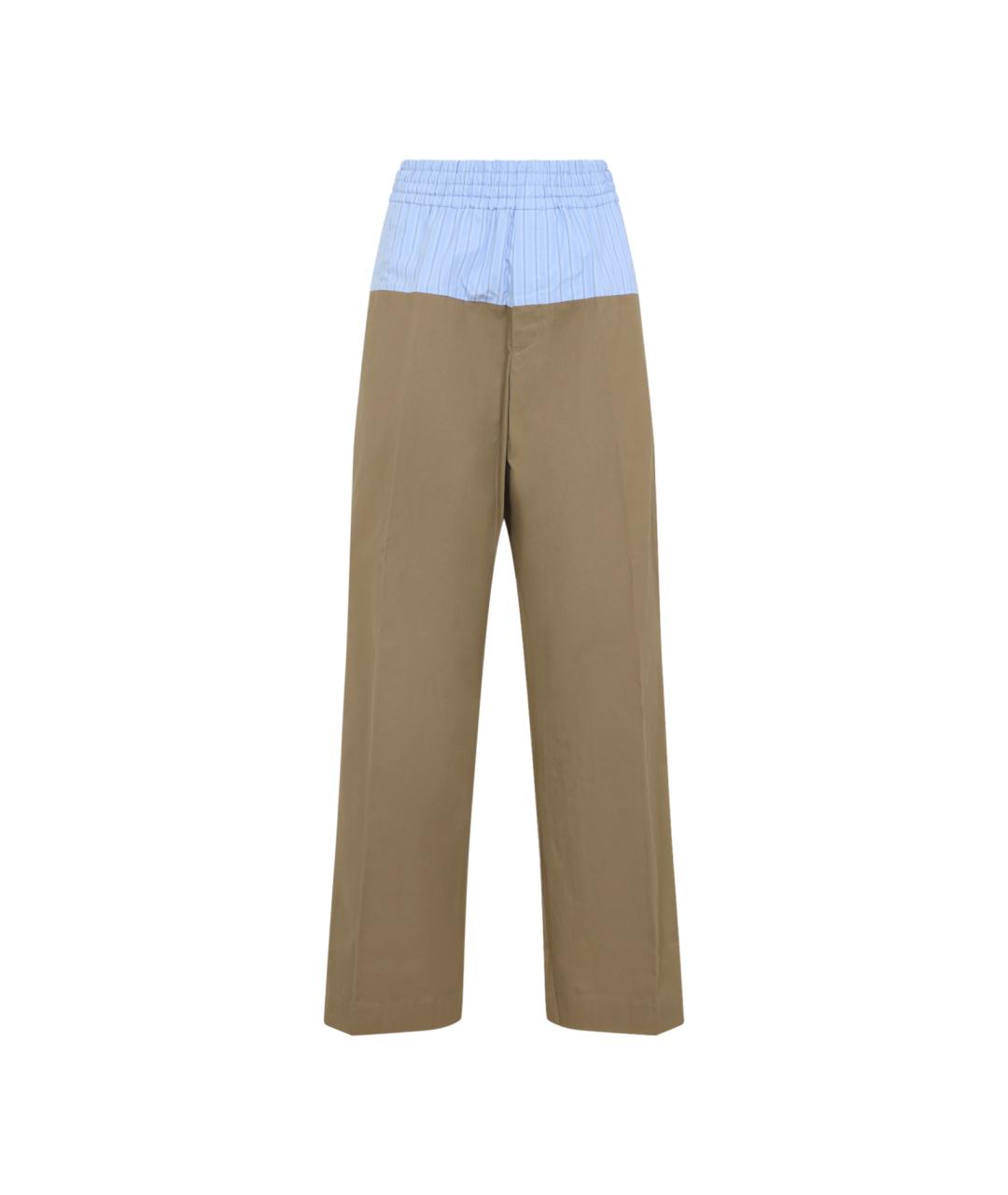 DRIES VAN NOTEN Мульти хлопковые повседневные брюки, фото 5