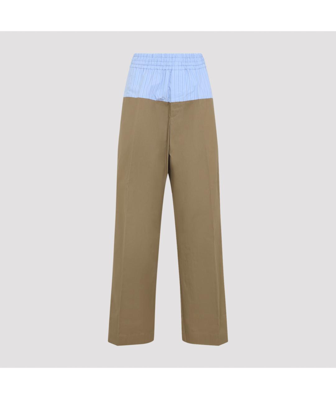 DRIES VAN NOTEN Мульти хлопковые повседневные брюки, фото 2