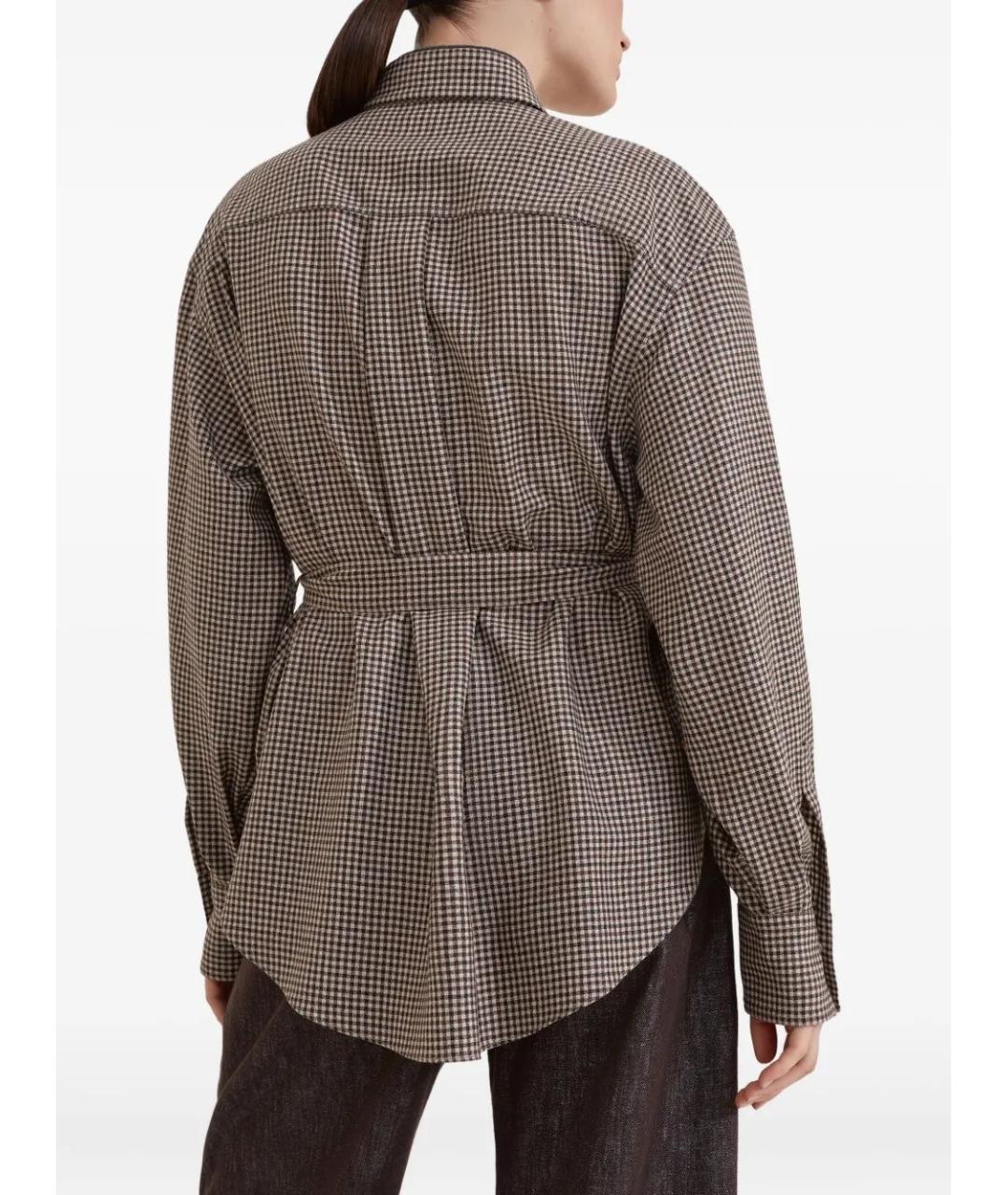 BRUNELLO CUCINELLI Мульти шерстяная рубашка, фото 4