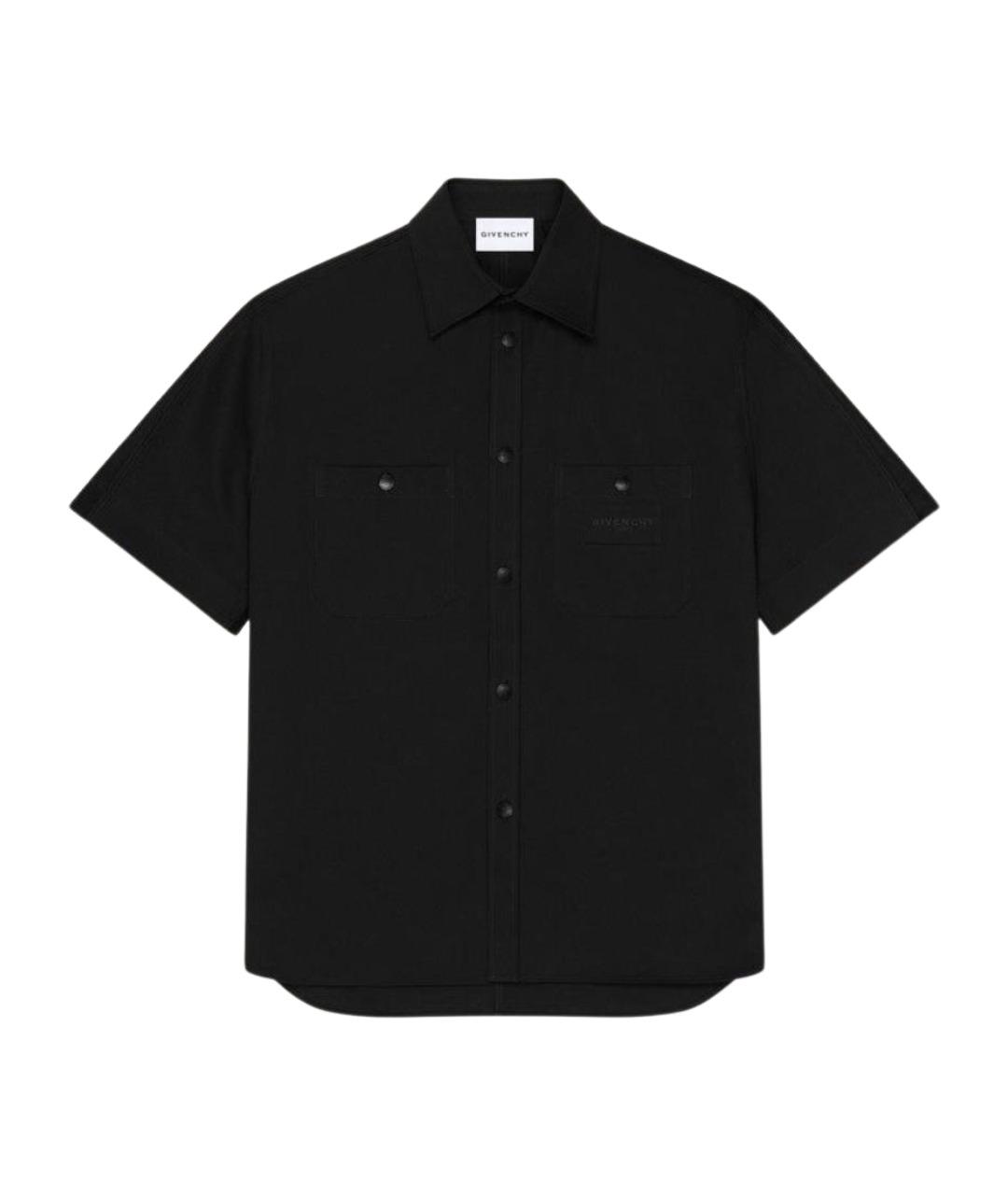 GIVENCHY Черная хлопковая кэжуал рубашка, фото 1