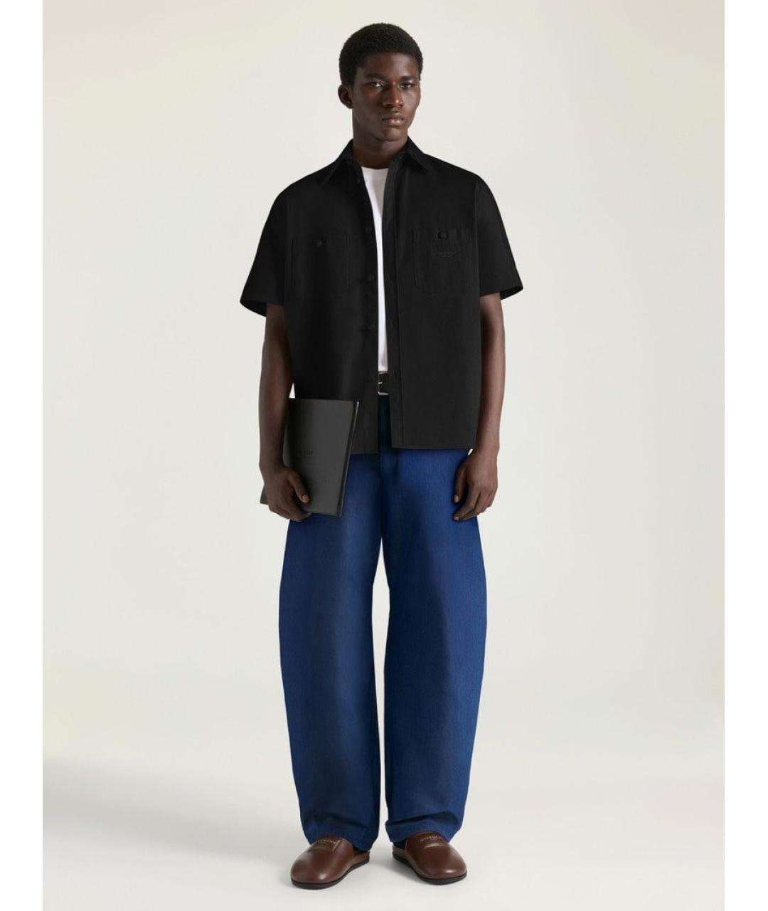 GIVENCHY Черная хлопковая кэжуал рубашка, фото 2