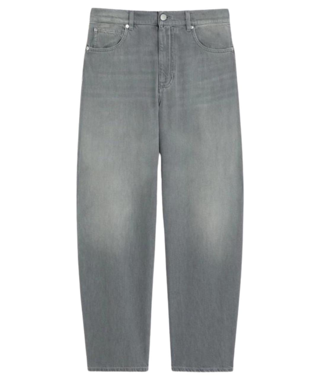 'S MAX MARA Черные хлопковые прямые брюки, фото 1