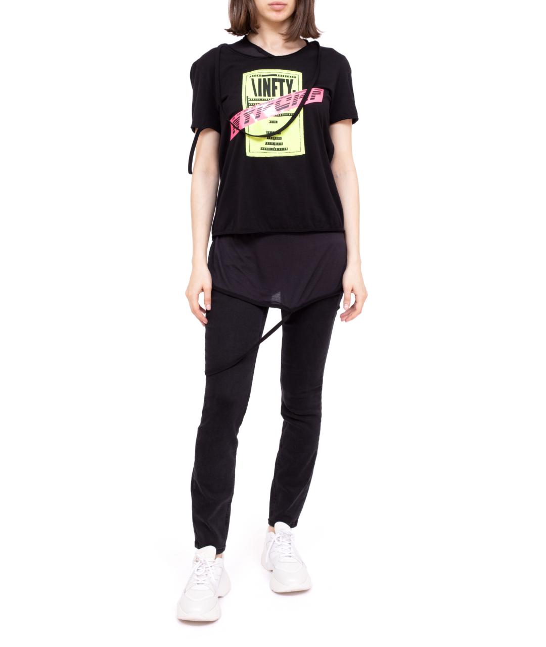 DIESEL Черная хлопковая футболка, фото 2