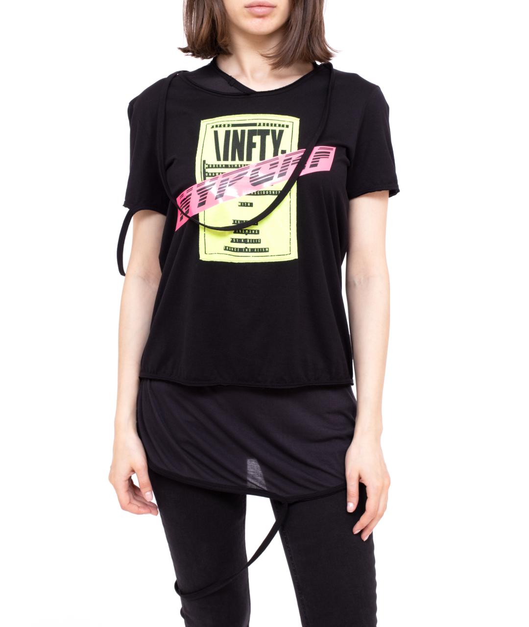 DIESEL Черная хлопковая футболка, фото 3