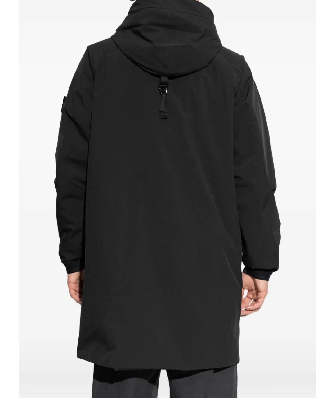 STONE ISLAND Черная полиэстеровая парка, фото 4
