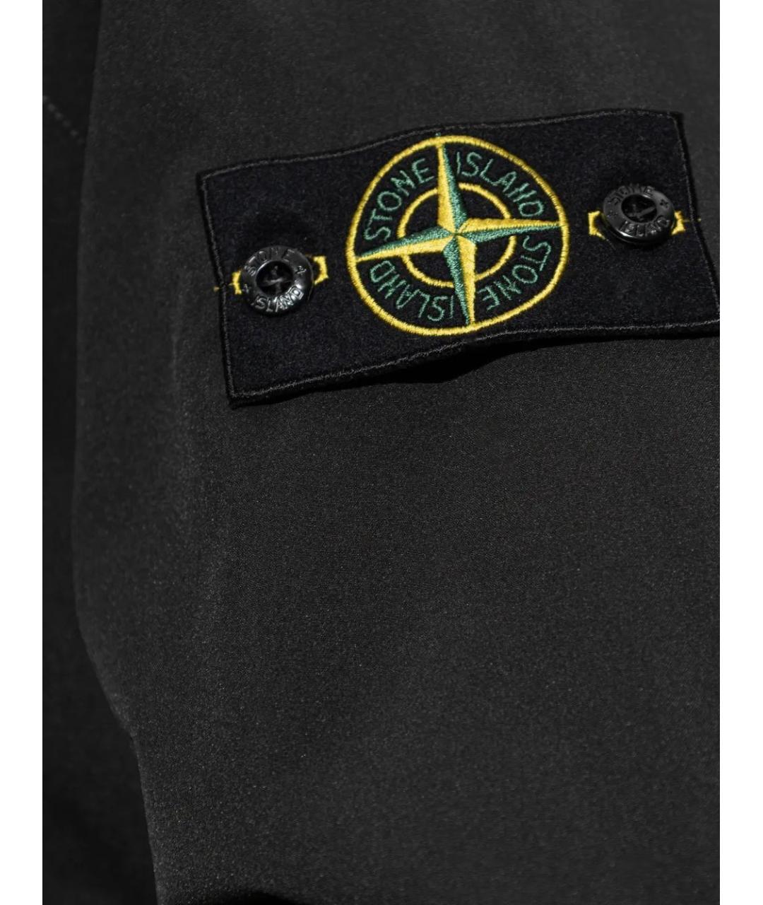 STONE ISLAND Черная полиэстеровая парка, фото 5