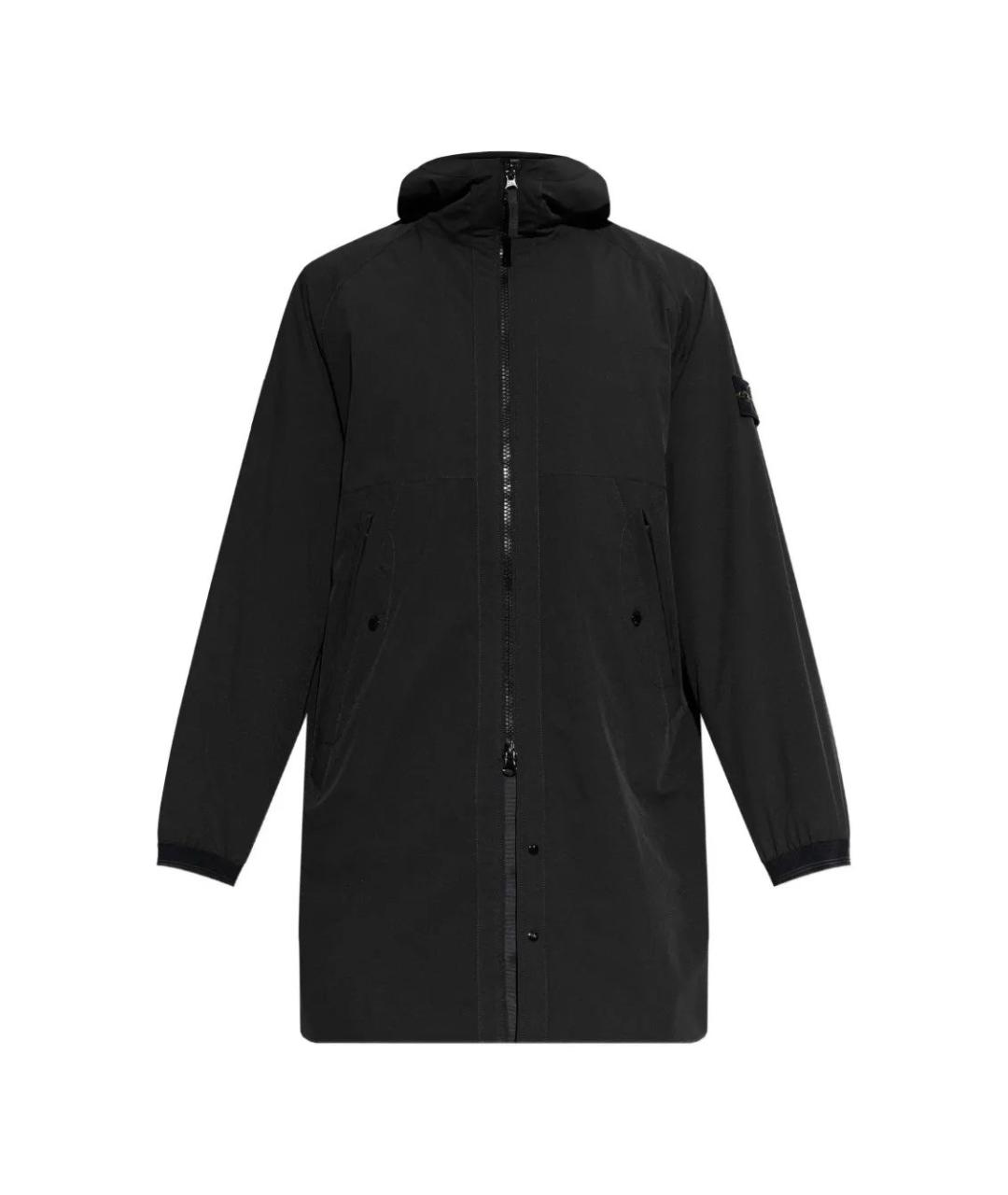 STONE ISLAND Черная полиэстеровая парка, фото 1