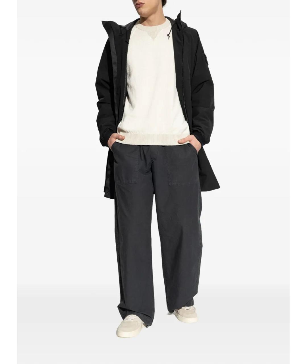 STONE ISLAND Черная полиэстеровая парка, фото 2