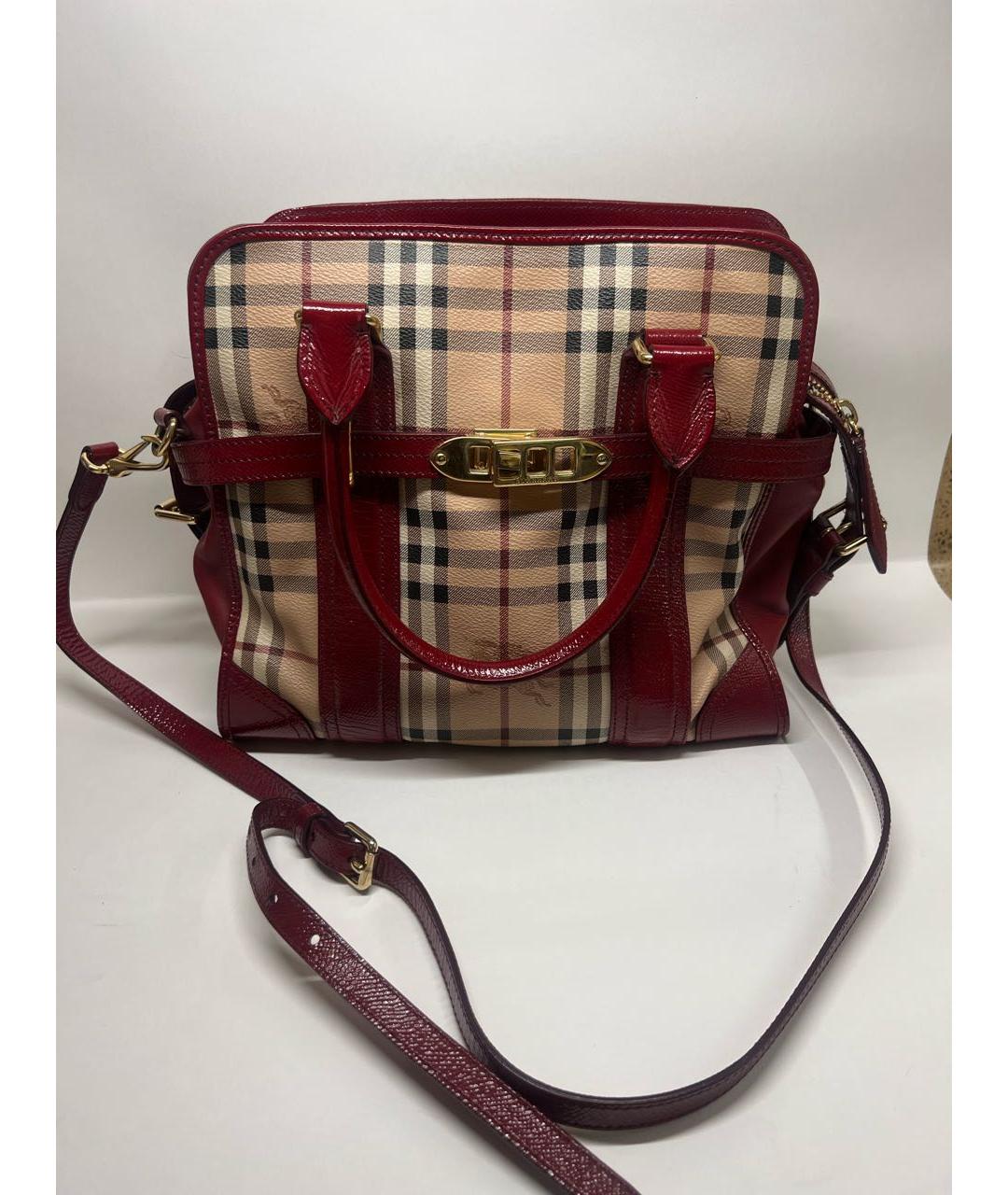 BURBERRY Бежевая сумка с короткими ручками, фото 5