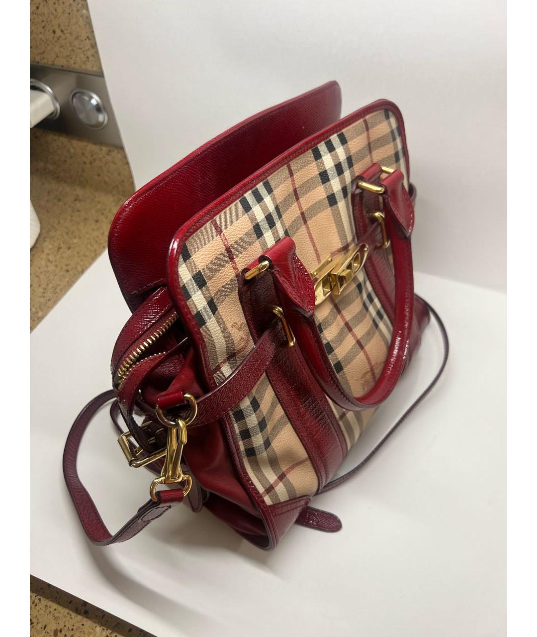 BURBERRY Бежевая сумка с короткими ручками, фото 3