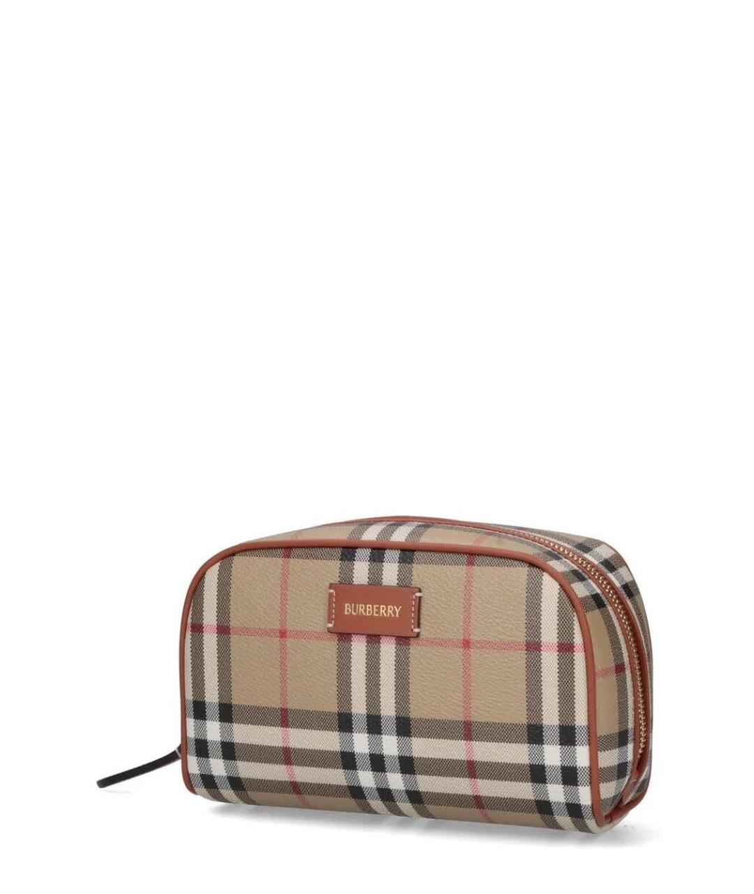 BURBERRY Бежевая косметичка, фото 3