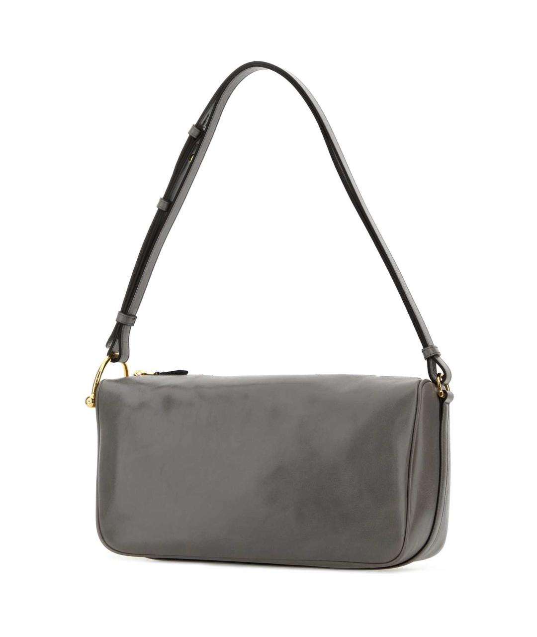 GUCCI Серая кожаная сумка через плечо, фото 2