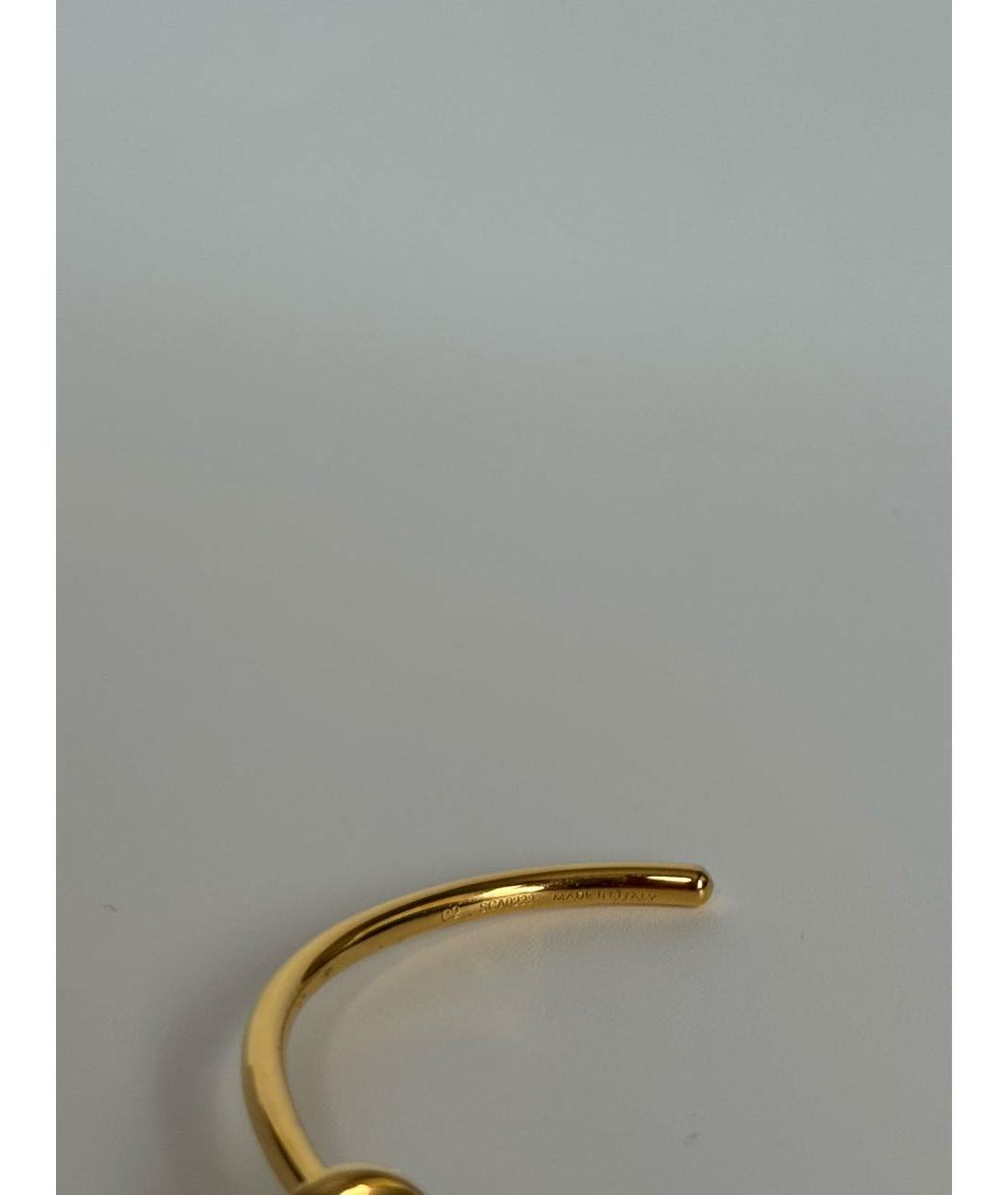 CELINE Золотой латунный браслет, фото 4