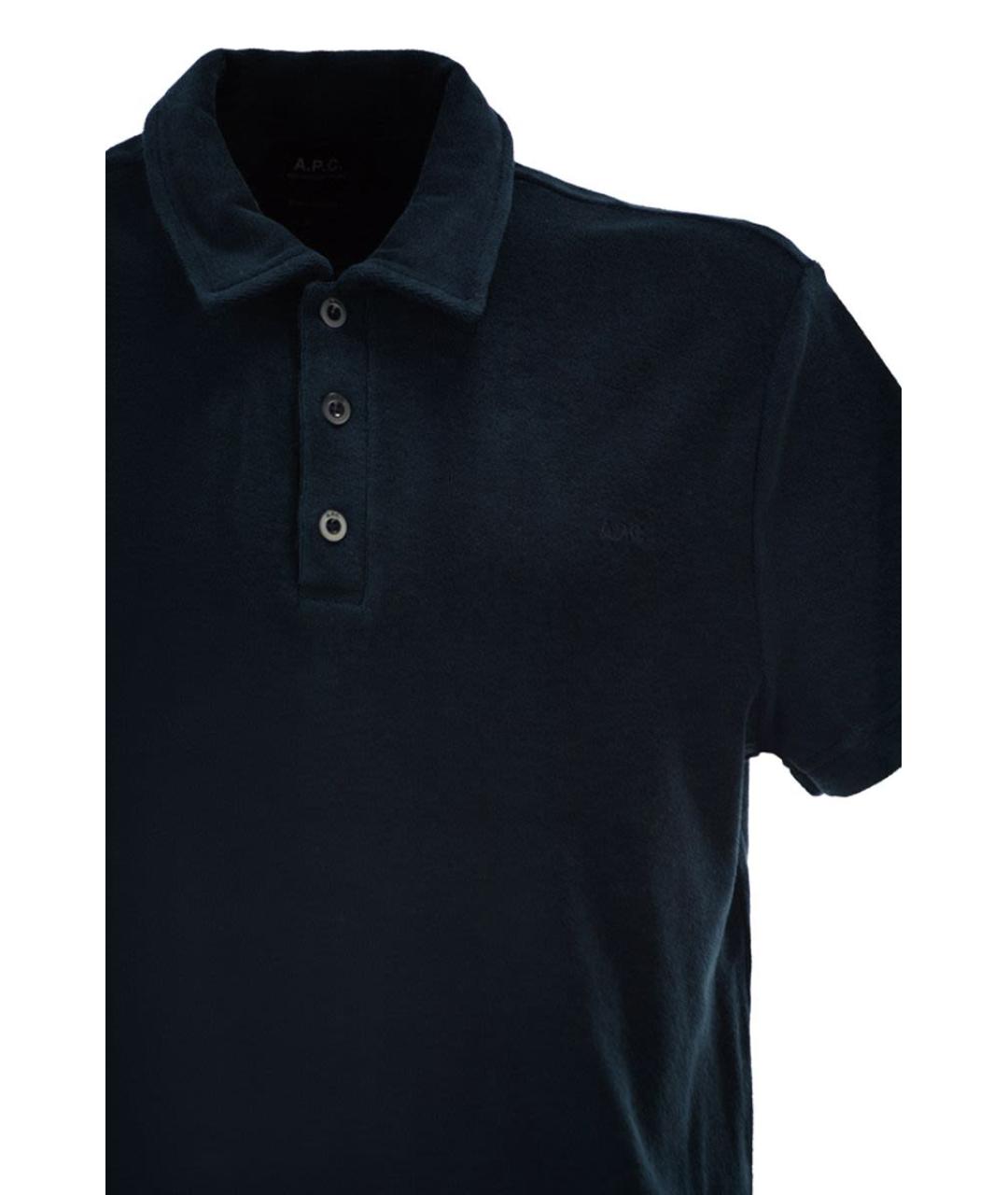 A.P.C. Синяя хлопковая футболка, фото 4