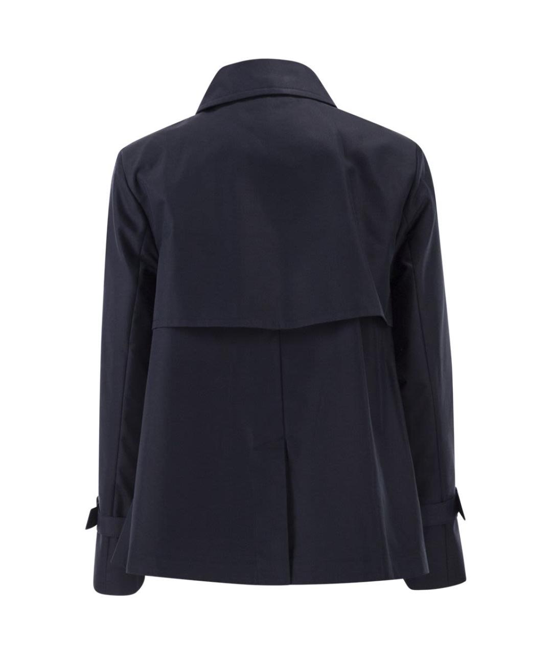 WEEKEND MAX MARA Синий хлопковый тренч/плащ, фото 2