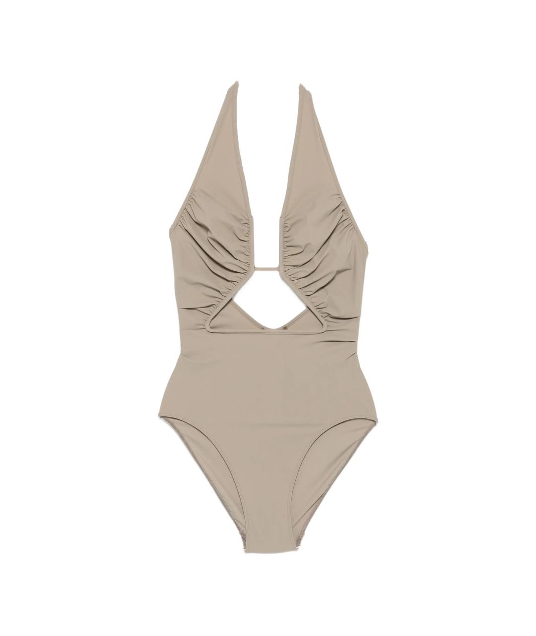 RICK OWENS Бежевый полиамидовый купальник, фото 1