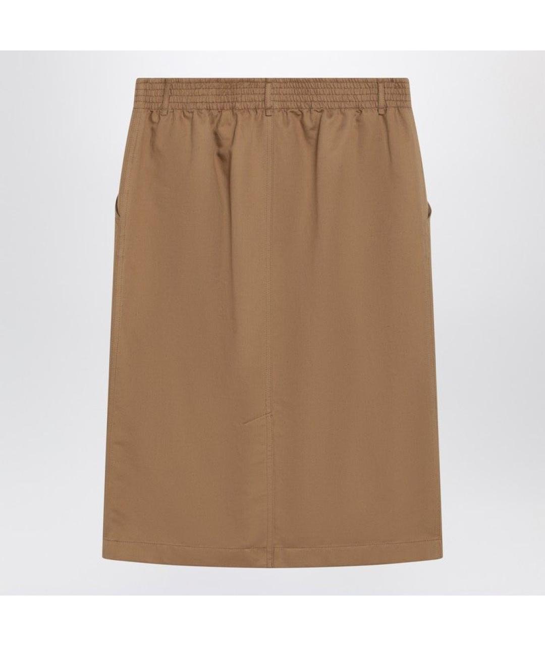 CHLOE Бежевая хлопковая юбка миди, фото 2