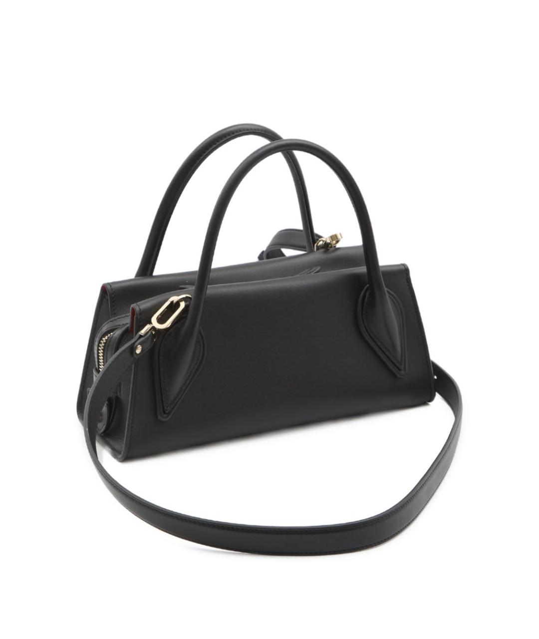 CHRISTIAN LOUBOUTIN Черная кожаная сумка тоут, фото 4