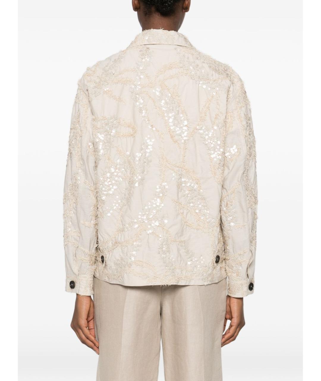 BRUNELLO CUCINELLI Бежевая хлопковая куртка, фото 2