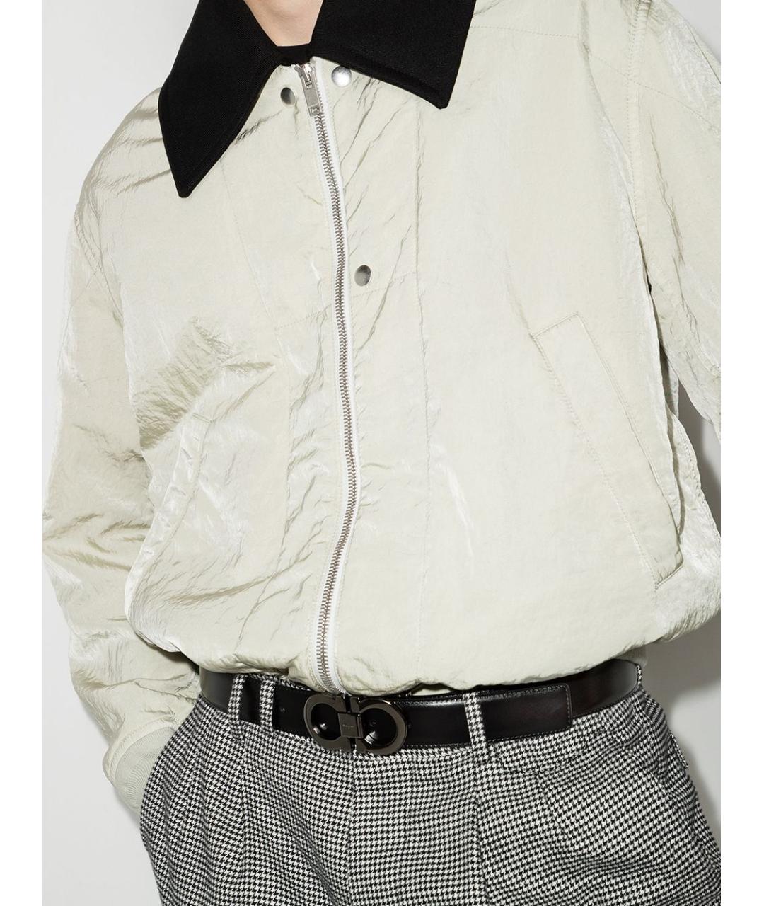 FERRAGAMO Черный кожаный ремень, фото 2