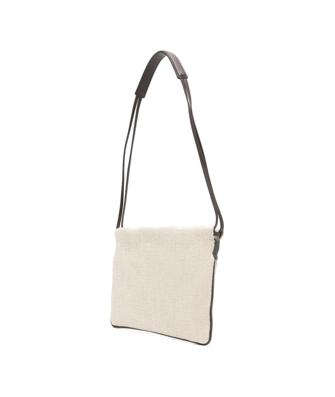 BRUNELLO CUCINELLI Бежевая сумка через плечо, фото 2