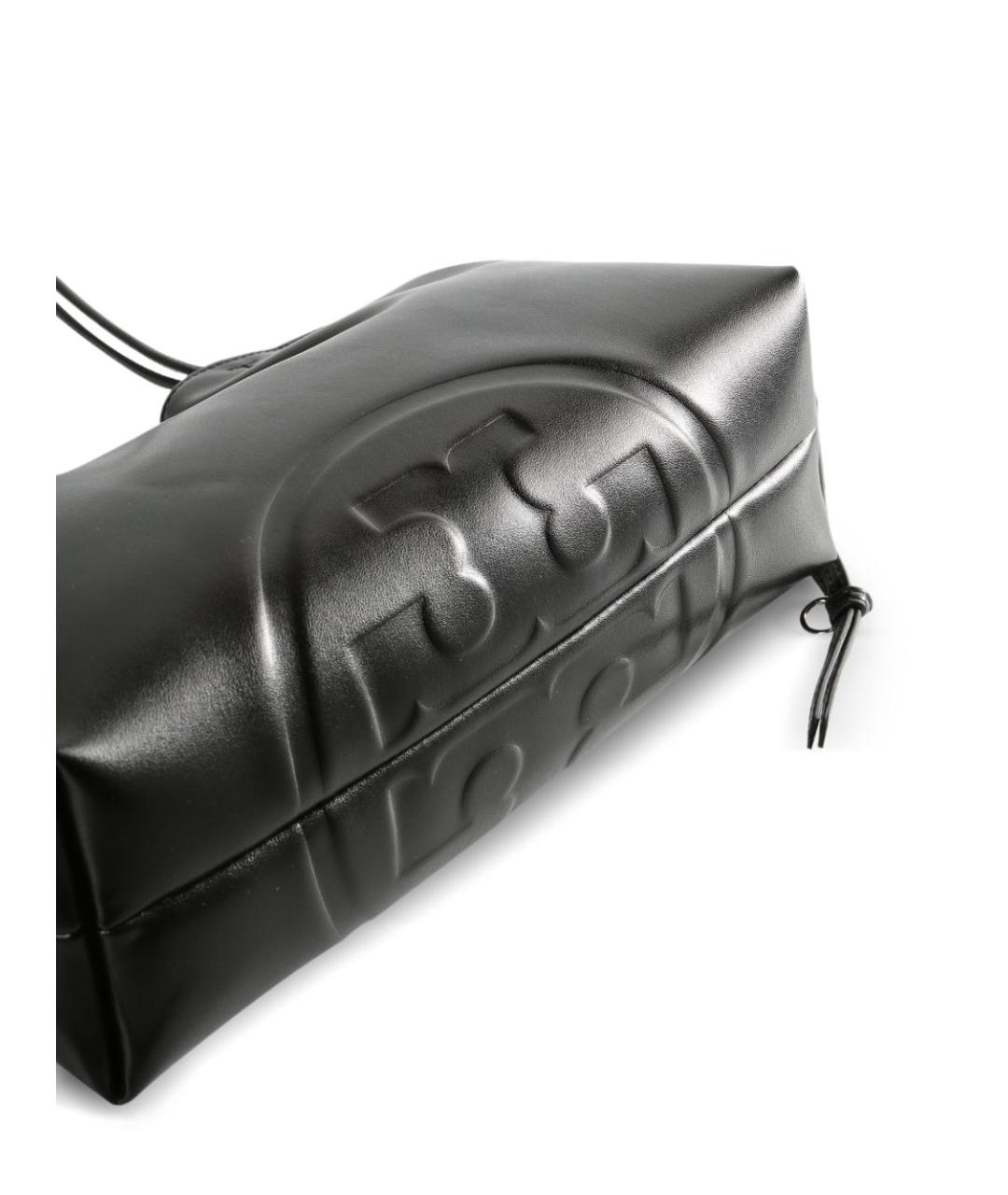 TORY BURCH Черная синтетическая сумка тоут, фото 3