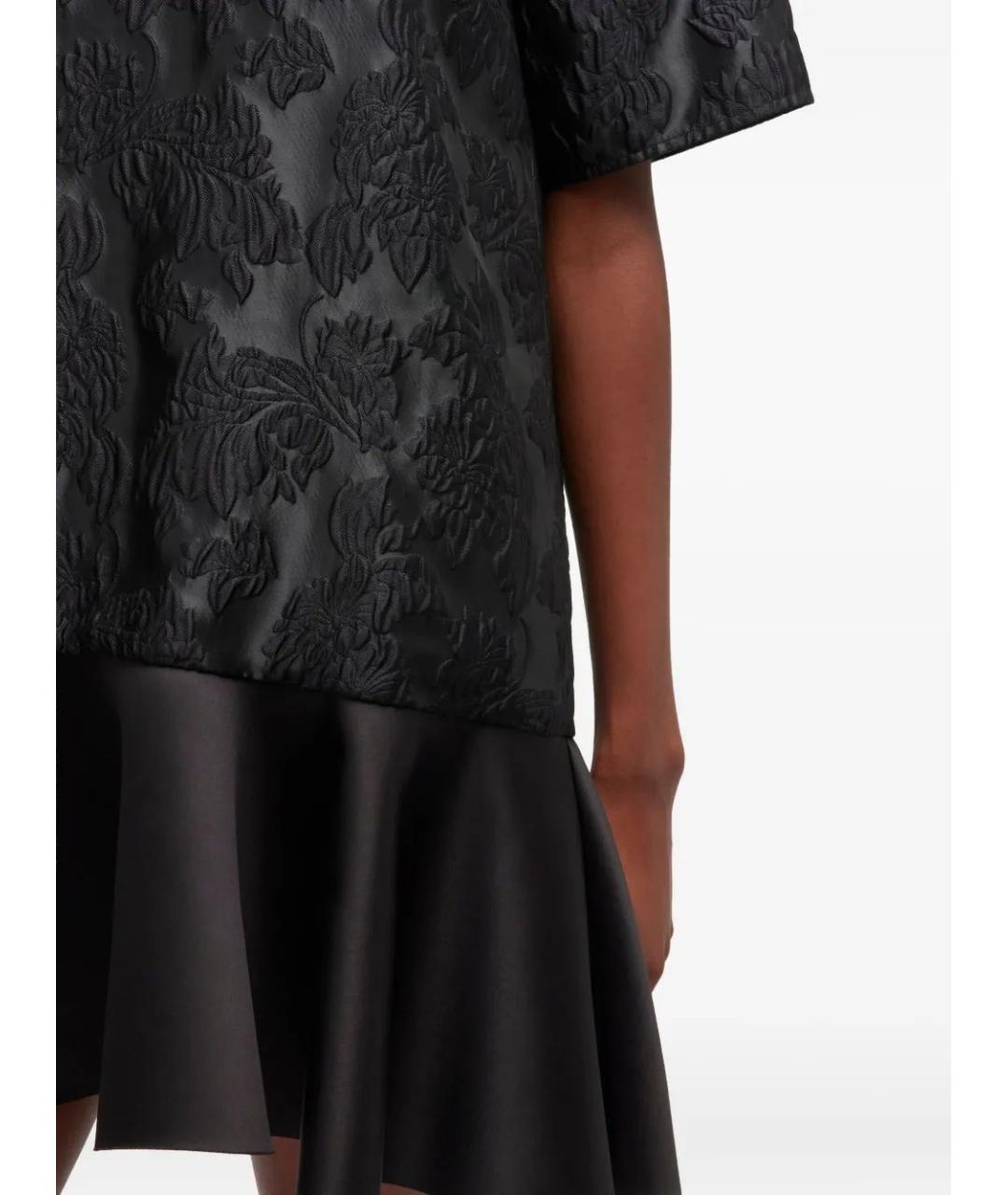 GANNI Черное полиэстеровое коктейльное платье, фото 4