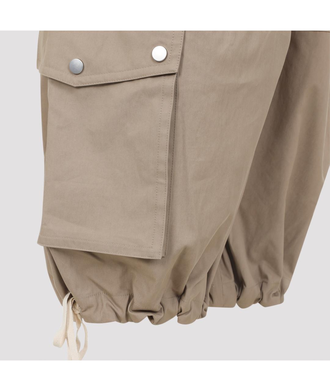 CO Бежевые хлопковые брюки широкие, фото 5