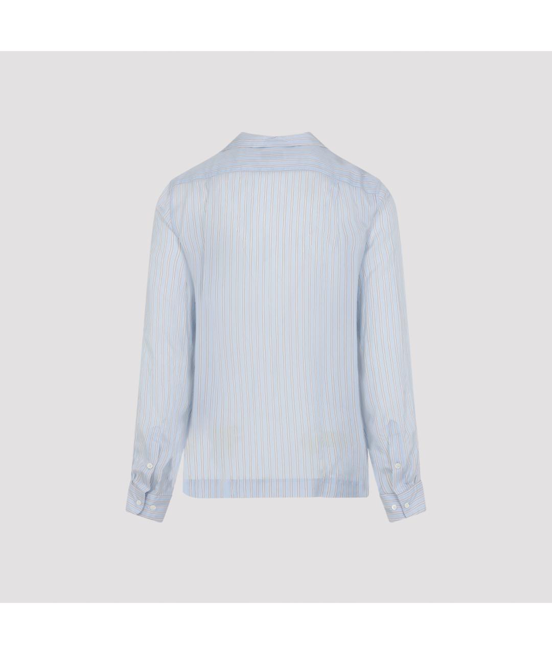 DRIES VAN NOTEN Голубая кэжуал рубашка, фото 3