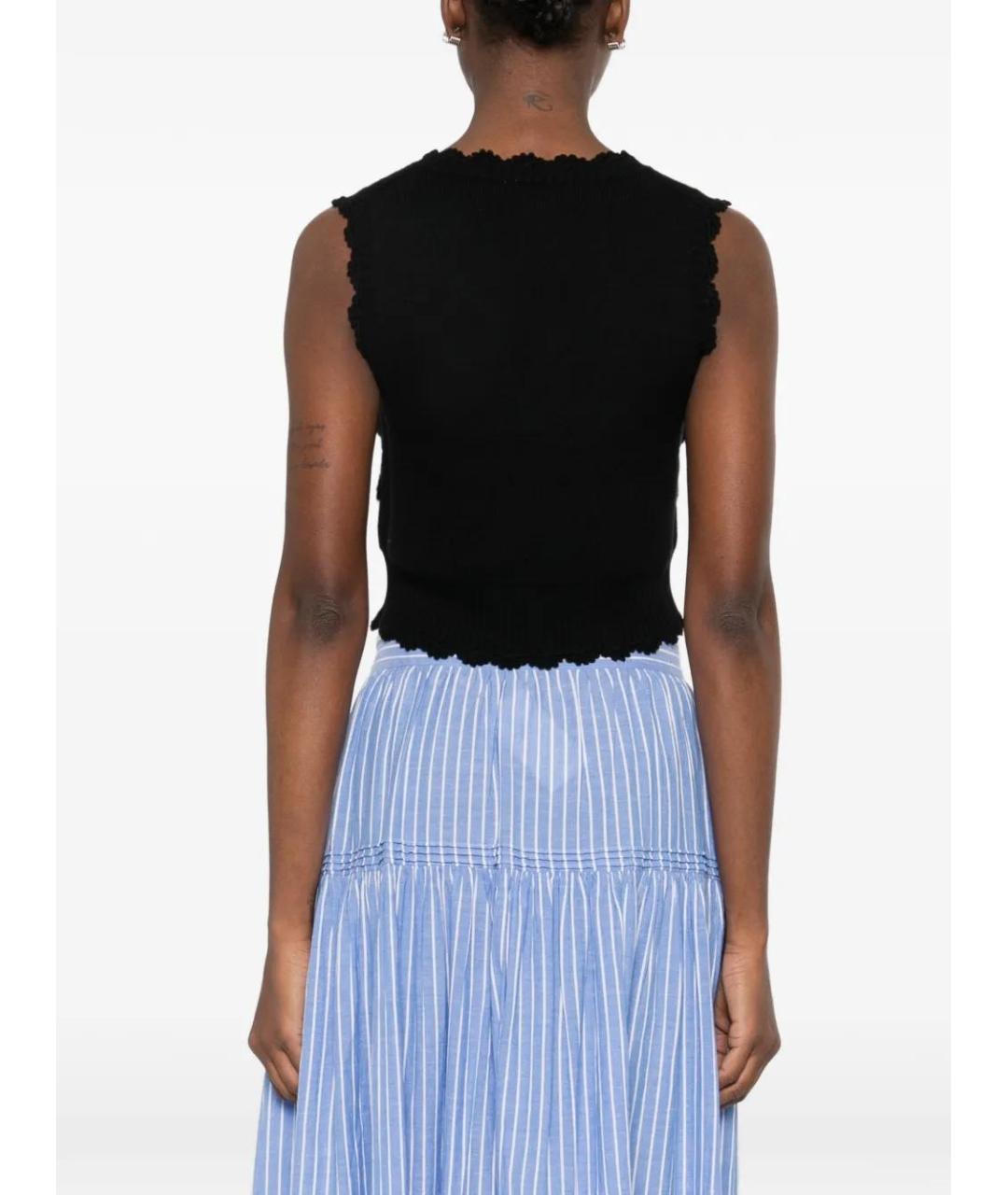 GANNI Черный кардиган, фото 4