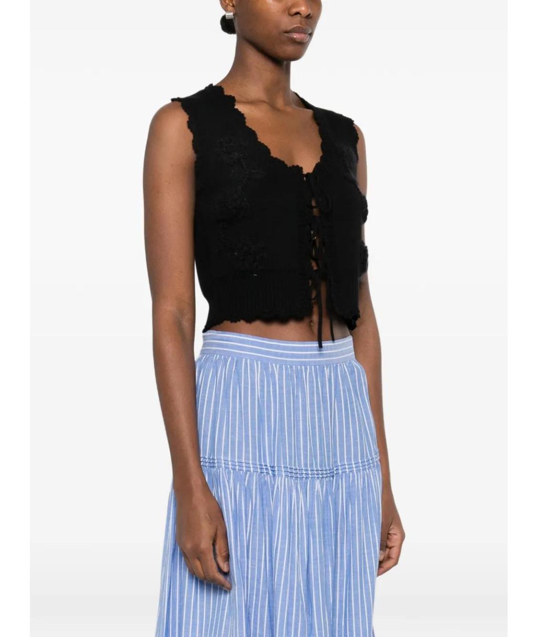 GANNI Черный кардиган, фото 3