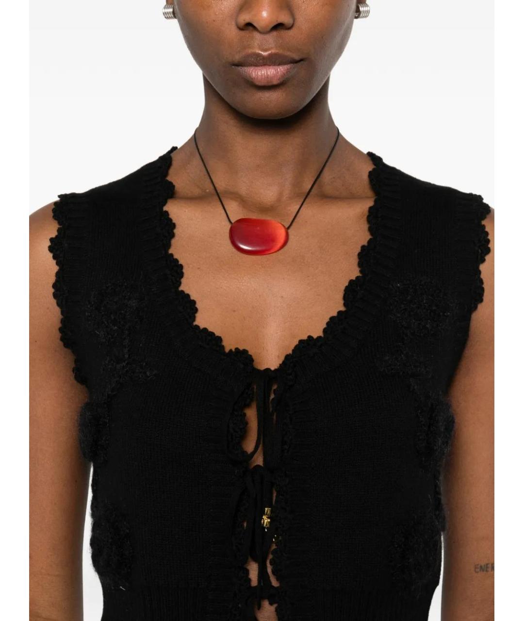 GANNI Черный кардиган, фото 5