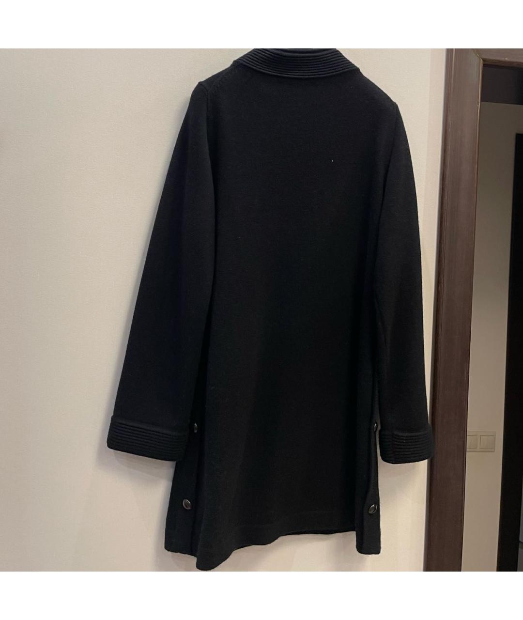 CHANEL Черное кашемировое повседневное платье, фото 8
